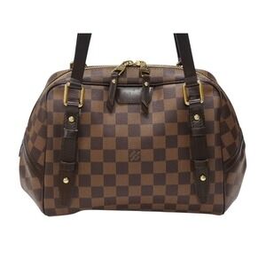 Louis Vuitton Ebene leather Rivington handbag Brown Damier tote brown bag